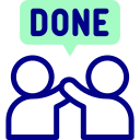 Barbershop appointment confirmation icon