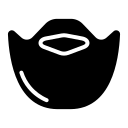 Flexible barber grooming service icon